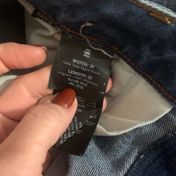 raw jeans. Mens size 31 - Picture 4 of 5